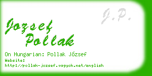 jozsef pollak business card